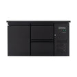 EASYLINE Barkühltisch schwarz / 1 Tür & 2 Schubladen - 280 l - Gastro-Bedarf24 GmbH
