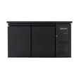 EASYLINE Barkühltisch schwarz / 2 Türen - 280 l - Gastro-Bedarf24 GmbH