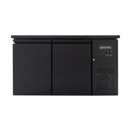 EASYLINE Barkühltisch schwarz / 2 Türen - 280 l - Gastro-Bedarf24 GmbH
