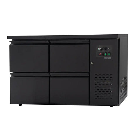 EASYLINE Barkühltisch schwarz / 4 Schubladen - 280 l - Gastro-Bedarf24 GmbH