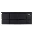 EASYLINE Barkühltisch schwarz / 6 Schubladen - 425 l - Gastro-Bedarf24 GmbH