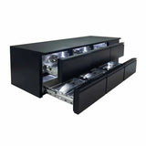 EASYLINE Barkühltisch schwarz / 6 Schubladen - 425 l - Gastro-Bedarf24 GmbH