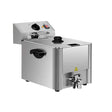 EASYLINE Elektro Fritteuse 1 Becken mit Ablasshahn 8 Liter - Gastro-Bedarf24 GmbH