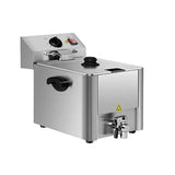 EASYLINE Elektro Fritteuse 1 Becken mit Ablasshahn 8 Liter - Gastro-Bedarf24 GmbH