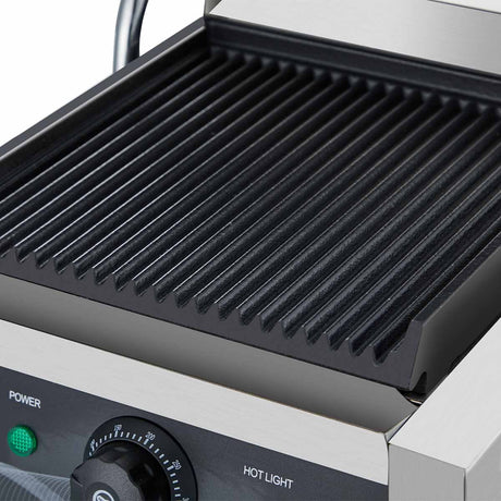 EASYLINE Elektro Kontaktgrill Breite 308 mm, oben & unten gerillt - Gastro - Bedarf24