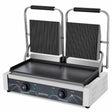 EASYLINE Elektro Kontaktgrill "doppelt" Breite 568 mm, oben gerillt & unten glatt - Gastro-Bedarf24 GmbH