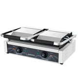 EASYLINE Elektro Kontaktgrill "doppelt" Breite 568 mm, oben gerillt & unten glatt - Gastro-Bedarf24 GmbH
