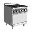 EASYLINE Gasherd 700 - 4 Brenner 28,8 kW - mit Gasbackofen - Gastro-Bedarf24 GmbH