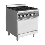 EASYLINE Gasherd 700 - 4 Brenner 28,8 kW - mit Gasbackofen - Gastro-Bedarf24 GmbH