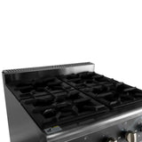 EASYLINE Gasherd 700 - 4 Brenner 28,8 kW - mit Gasbackofen - Gastro-Bedarf24 GmbH