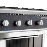 EASYLINE Gasherd 700 - 4 Brenner 28,8 kW - offener Unterbau - Gastro-Bedarf24 GmbH