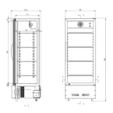 EASYLINE Getränkekühlschrank 290 Liter "schwarz" - Gastro-Bedarf24 GmbH
