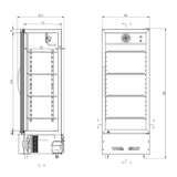 EASYLINE Getränkekühlschrank 290 Liter "schwarz" - Gastro - Bedarf24