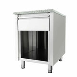 EASYLINE Kassentisch 800 mit Schublade B:600 "grau" - Gastro-Bedarf24 GmbH