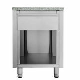 EASYLINE Kassentisch 800 mit Schublade B:600 "grau" - Gastro-Bedarf24 GmbH