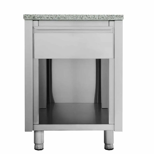 EASYLINE Kassentisch 800 mit Schublade B:600 "grau" - Gastro-Bedarf24 GmbH