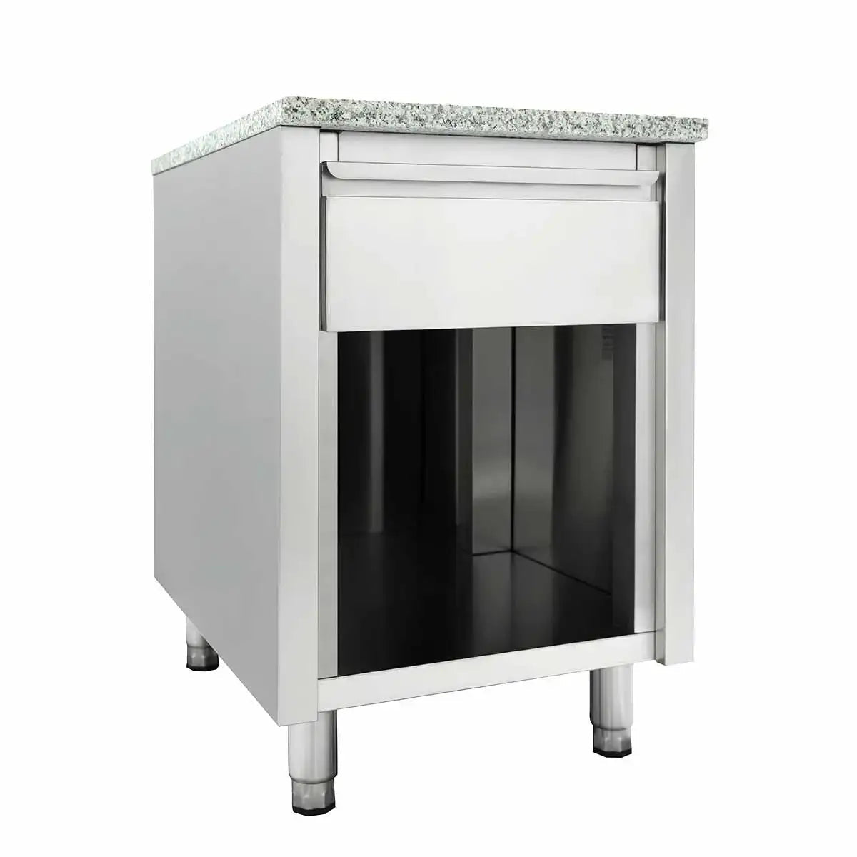EASYLINE Kassentisch 800 mit Schublade B:600 "grau" - Gastro-Bedarf24 GmbH