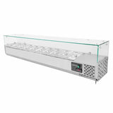 EASYLINE Kühlaufsatz 330 mit Glasabdeckung 10xGN1/4 - 2000 - Gastro-Bedarf24 GmbH
