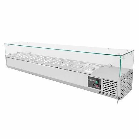 EASYLINE Kühlaufsatz 330 mit Glasabdeckung 10xGN1/4 - 2000 - Gastro-Bedarf24 GmbH