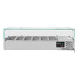 EASYLINE Kühlaufsatz 330 mit Glasabdeckung 6xGN1/4 - 1400 - Gastro-Bedarf24 GmbH