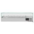 EASYLINE Kühlaufsatz 330 mit Glasabdeckung 7xGN1/4 - 1500 - Gastro-Bedarf24 GmbH
