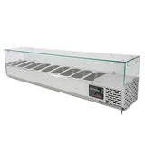 EASYLINE Kühlaufsatz 330 mit Glasabdeckung 9xGN1/4 - 1800 - Gastro-Bedarf24 GmbH