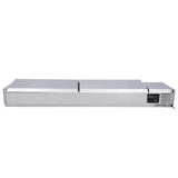 EASYLINE Kühlaufsatz 380 mit Edelstahldeckel, 9 x GN 1/3, B:2000 - Gastro-Bedarf24 GmbH