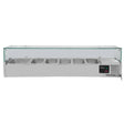 EASYLINE Kühlaufsatz 380 mit Glasabdeckung 5xGN1/3 + 1xGN1/2 - 1500 - Gastro-Bedarf24 GmbH