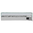 EASYLINE Kühlaufsatz 380 mit Glasabdeckung 7xGN1/3 - 1600 - Gastro-Bedarf24 GmbH