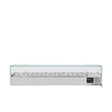 EASYLINE Kühlaufsatz 380 mit Glasabdeckung 8xGN1/3 - 1800 - Gastro-Bedarf24 GmbH