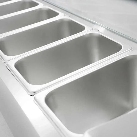 EASYLINE Kühlaufsatz 380 mit Glasabdeckung 9xGN1/3 - 2000 - Gastro-Bedarf24 GmbH