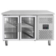 EASYLINE Kühltisch 700 / 2 Glastüren - Monoblock - Gastro-Bedarf24 GmbH