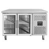 EASYLINE Kühltisch 700 / 2 Glastüren - Monoblock - Gastro-Bedarf24 GmbH