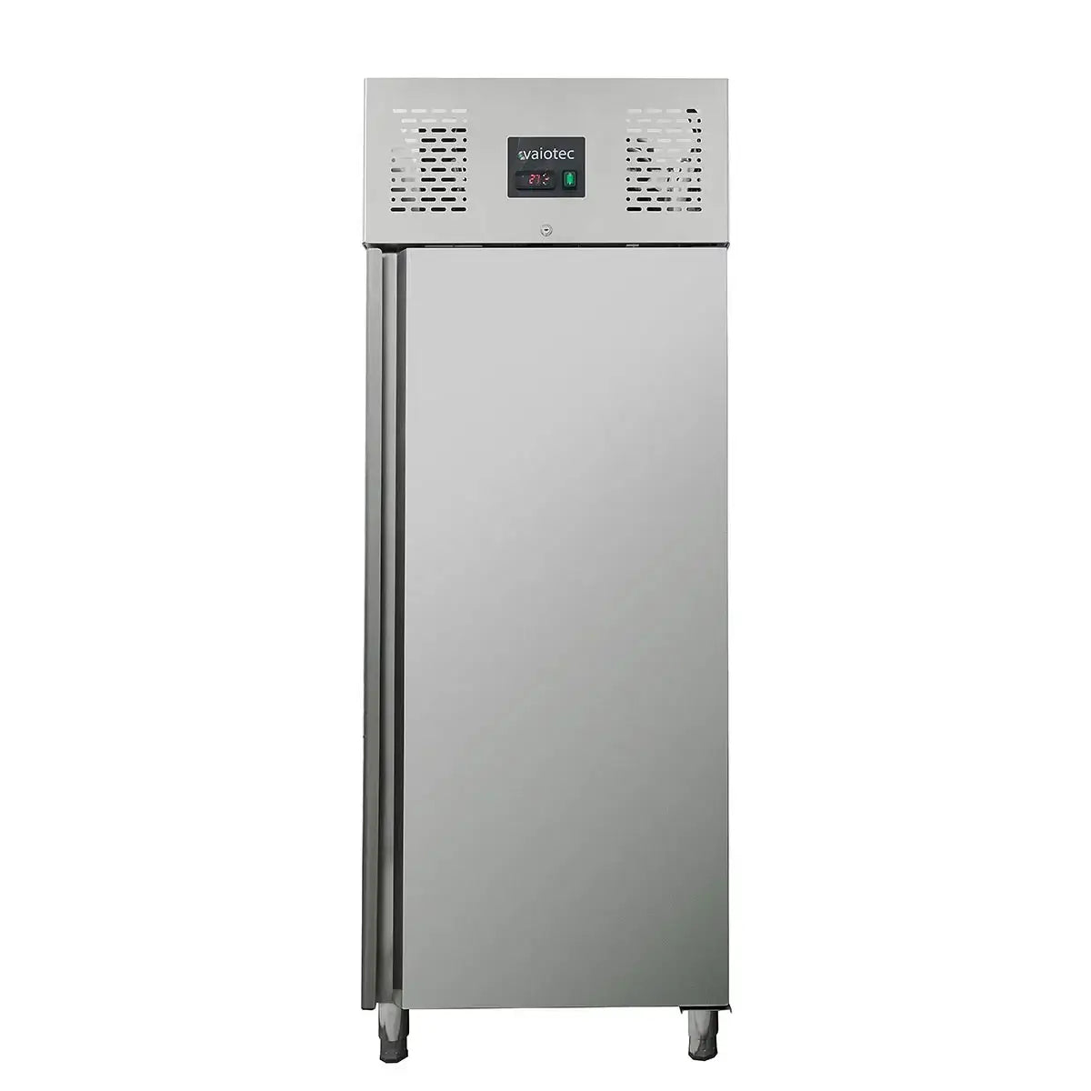 Edelstahl-Kühlschrank für Gastronomie mit digitaler Temperaturanzeige