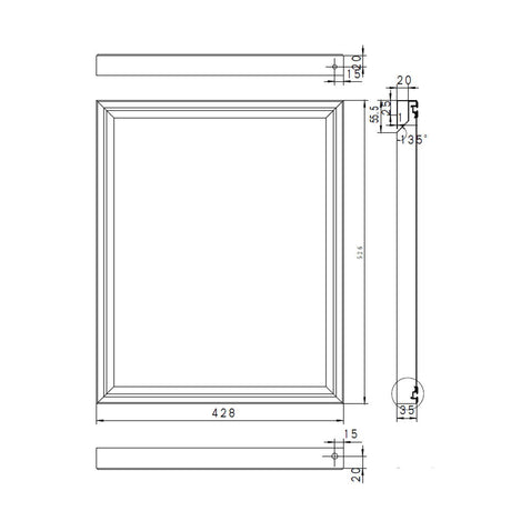 EASYLINE Kühltisch Mini 700 / 3 - fach - mit 3 Türen - Gastro - Bedarf24