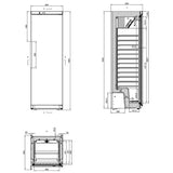 EASYLINE Lagerkühlschrank ABS / 305 - Gastro - Bedarf24