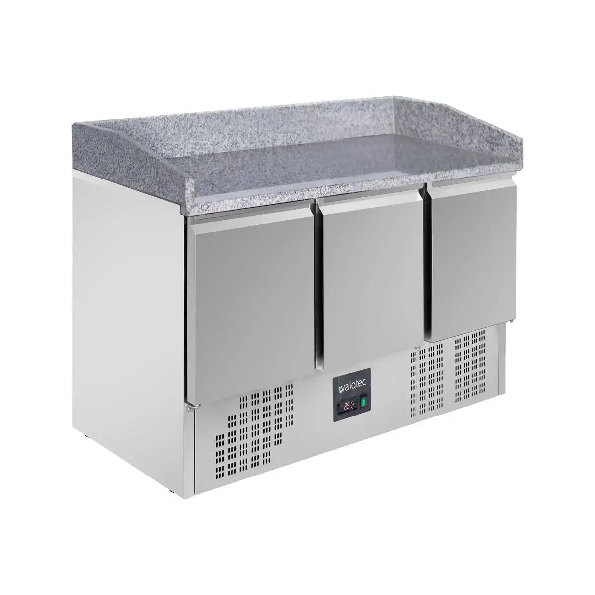 EASYLINE Pizzakühltisch 700 / 3-türig "grau" - Gastro-Bedarf24 GmbH