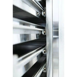 EASYLINE Pizzakühltisch 800 / 2-türig & 7 Schubladen "grau" inkl. Kühlaufsatz GN1/3 - Gastro-Bedarf24 GmbH
