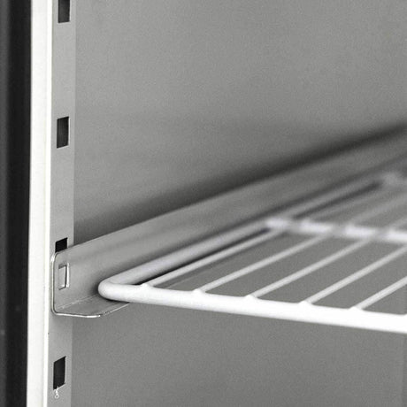 EASYLINE Pizzakühltisch 800 / 2-türig & 7 Schubladen "schwarz" inkl. Kühlaufsatz GN1/3 - Gastro-Bedarf24 GmbH