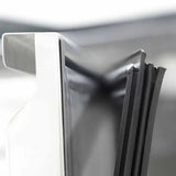 EASYLINE Pizzakühltisch 800 / 2-türig & 7 Schubladen "schwarz" inkl. Kühlaufsatz GN1/4 - Gastro-Bedarf24 GmbH
