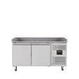 EASYLINE Pizzakühltisch 800 / 2-türig "grau" - Gastro-Bedarf24 GmbH