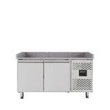 EASYLINE Pizzakühltisch 800 / 2-türig "grau" - Gastro-Bedarf24 GmbH