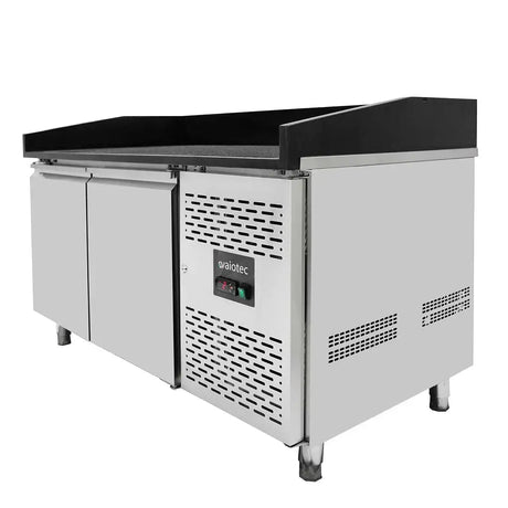 EASYLINE Pizzakühltisch 800 / 2-türig "schwarz" - Gastro-Bedarf24 GmbH
