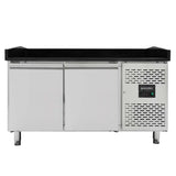 EASYLINE Pizzakühltisch 800 / 2-türig "schwarz" - Gastro-Bedarf24 GmbH