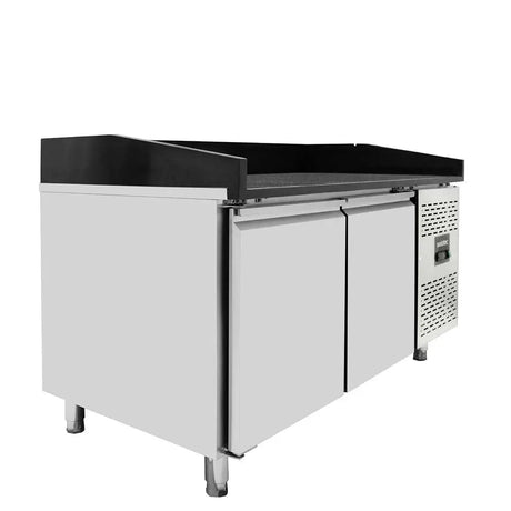 EASYLINE Pizzakühltisch 800 / 2-türig "schwarz" - Gastro-Bedarf24 GmbH