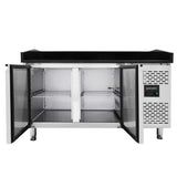 EASYLINE Pizzakühltisch 800 / 2-türig "schwarz" - Gastro-Bedarf24 GmbH
