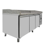 EASYLINE Pizzakühltisch 800 / 3-türig "grau" - Gastro-Bedarf24 GmbH