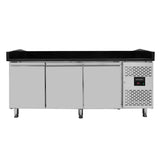 EASYLINE Pizzakühltisch 800 / 3-türig "schwarz" - Gastro-Bedarf24 GmbH