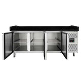EASYLINE Pizzakühltisch 800 / 3-türig "schwarz" - Gastro-Bedarf24 GmbH