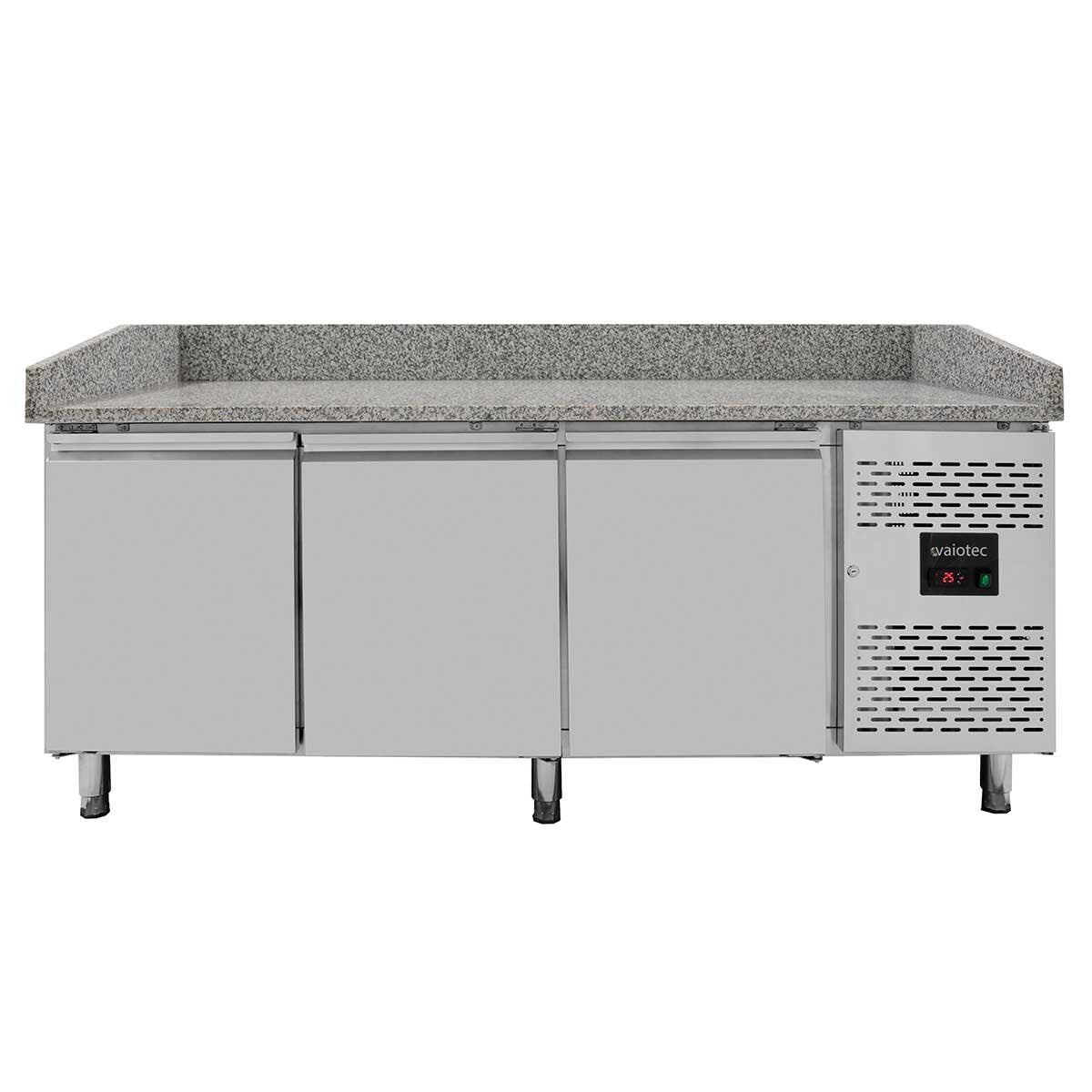 EASYLINE Pizzakühltisch 800 / 3 - türig "grau" - Gastro - Bedarf24